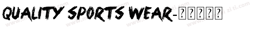 Quality Sports Wear字体转换